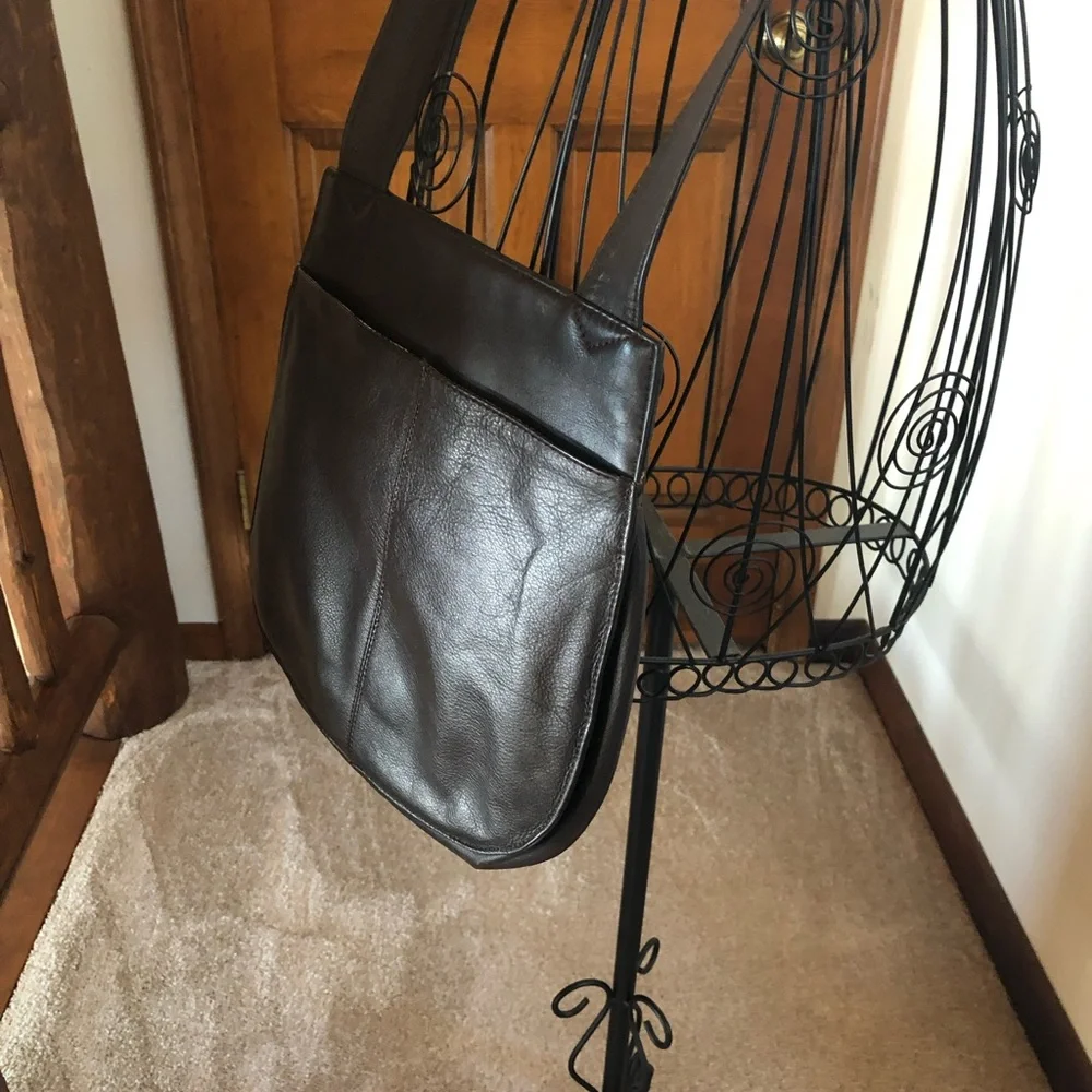 Brown Leather Crossbody Bag
